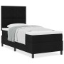 Cama con Base de Resortes y Colchón Negro Individual de Tela | Foro24.es | Tu tienda online para hogar, jardín y más Foro24.es