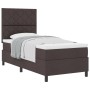 Cama con Base y Colchón Marrón Oscuro Individual Tela | Foro24.es | Tu tienda online para hogar, jardín y más Foro24.es
