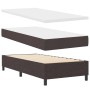 Cama con Base y Colchón Marrón Oscuro Individual Tela | Foro24.es | Tu tienda online para hogar, jardín y más Foro24.es