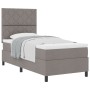 Cama con Muelles y Colchón Taupe Individual de Tela | Foro24.es | Tu tienda online para hogar, jardín y más Foro24.es