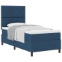 Cama con Box Spring y Colchón Azul Individual de Tela de , Camas y somieres - Ref: Foro24-3339433, Precio: 343,82 €, Descuent...