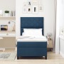 Cama con Box Spring y Colchón Azul Individual de Tela de , Camas y somieres - Ref: Foro24-3339433, Precio: 343,82 €, Descuent...