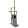 Rascador para gatos con postes de sisal gris claro 155 cm de vidaXL, Mobiliario para gatos - Ref: Foro24-171516, Precio: 56,4...
