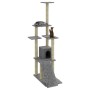 Rascador para gatos con postes de sisal gris claro 155 cm de vidaXL, Mobiliario para gatos - Ref: Foro24-171516, Precio: 56,4...