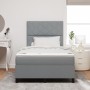 Cama Box Spring con Colchón Gris Claro Pequeña Doble Tela | Foro24.es | Tu tienda online para hogar, jardín y más Foro24.es