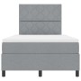 Cama Box Spring con Colchón Gris Claro Pequeña Doble Tela | Foro24.es | Tu tienda online para hogar, jardín y más Foro24.es