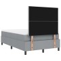 Cama Box Spring con Colchón Gris Claro Pequeña Doble Tela | Foro24.es | Tu tienda online para hogar, jardín y más Foro24.es