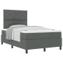 Cama Box Spring con Colchón Gris Oscuro Doble Pequeña Tela | Foro24.es | Tu tienda online para hogar, jardín y más Foro24.es