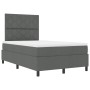 Cama Box Spring con Colchón Gris Oscuro Doble Pequeña Tela | Foro24.es | Tu tienda online para hogar, jardín y más Foro24.es