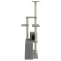 Rascador para gatos con postes de sisal gris claro 155 cm de vidaXL, Mobiliario para gatos - Ref: Foro24-171516, Precio: 56,4...