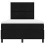 Cama con Base Tapizada con Colchón Negra Pequeña Doble de Tela de , Camas y somieres - Ref: Foro24-3339450, Precio: 407,23 €,...