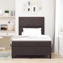 Cama Box Spring con Colchón Gris Oscuro Pequeña Doble Tela | Foro24.es | Tu tienda online para hogar, jardín y más Foro24.es