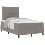 Cama Box Spring con Colchón Taupe Doble Pequeña de Tela | Foro24.es | Tu tienda online para hogar, jardín y más Foro24.es
