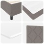 Cama Box Spring con Colchón Taupe Doble Pequeña de Tela | Foro24.es | Tu tienda online para hogar, jardín y más Foro24.es