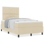 Cama con Base de Resortes y Colchón Crema 120x200 cm Tela | Foro24.es | Tu tienda online para hogar, jardín y más Foro24.es