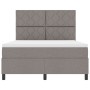 Cama Box Spring con Colchón Taupe 140x190 cm Tela | Foro24.es | Tu tienda online para hogar, jardín y más Foro24.es