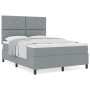 Cama con Base Tapizada Gris Claro 140x200 cm | Foro24.es | Tu tienda online para hogar, jardín y más Foro24.es