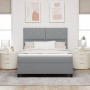 Cama con Base Tapizada Gris Claro 140x200 cm | Foro24.es | Tu tienda online para hogar, jardín y más Foro24.es
