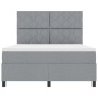 Cama con Base Tapizada Gris Claro 140x200 cm | Foro24.es | Tu tienda online para hogar, jardín y más Foro24.es