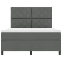 Cama Box Spring con Colchón Gris Oscuro 140x200 cm Tela | Foro24.es | Tu tienda online para hogar, jardín y más Foro24.es