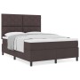Cama con Base de Resortes y Colchón Marrón Oscuro 140x200 cm Tela | Foro24.es | Tu tienda online para hogar, jardín y más Foro24.es