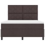 Cama con Base de Resortes y Colchón Marrón Oscuro 140x200 cm Tela | Foro24.es | Tu tienda online para hogar, jardín y más Foro24.es