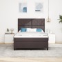 Cama Box Spring con Colchón Marrón Oscuro 160x200 cm Tela | Foro24.es | Tu tienda online para hogar, jardín y más Foro24.es