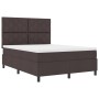 Cama Box Spring con Colchón Marrón Oscuro 160x200 cm Tela | Foro24.es | Tu tienda online para hogar, jardín y más Foro24.es