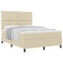 Cama con base de colchón color crema 160x200 cm Tela | Foro24.es | Tu tienda online para hogar, jardín y más Foro24.es