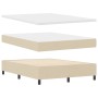 Cama con base de colchón color crema 160x200 cm Tela | Foro24.es | Tu tienda online para hogar, jardín y más Foro24.es