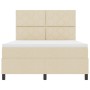 Cama con base de colchón color crema 160x200 cm Tela | Foro24.es | Tu tienda online para hogar, jardín y más Foro24.es
