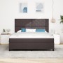 Cama con Box Spring y Colchón Marrón Oscuro Super King Tela | Foro24.es | Tu tienda online para hogar, jardín y más Foro24.es