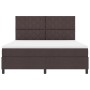 Cama con Box Spring y Colchón Marrón Oscuro Super King Tela | Foro24.es | Tu tienda online para hogar, jardín y más Foro24.es