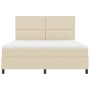 Cama con Somier con Colchón Color Crema Super King Tela | Foro24.es | Tu tienda online para hogar, jardín y más Foro24.es