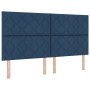 Cama con Base de Muelles y Colchón Azul Super King Tela | Foro24.es | Tu tienda online para hogar, jardín y más Foro24.es
