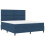 Cama con Base de Muelles y Colchón Azul Super King Tela | Foro24.es | Tu tienda online para hogar, jardín y más Foro24.es