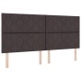 Cama con Box Spring y Colchón Marrón Oscuro 200x200 cm Tela de , Camas y somieres - Ref: Foro24-3339493, Precio: 670,10 €, De...