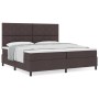 Cama con Box Spring y Colchón Marrón Oscuro 200x200 cm Tela de , Camas y somieres - Ref: Foro24-3339493, Precio: 670,10 €, De...