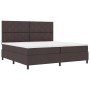Cama con Box Spring y Colchón Marrón Oscuro 200x200 cm Tela de , Camas y somieres - Ref: Foro24-3339493, Precio: 670,10 €, De...