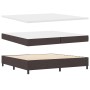 Cama con Box Spring y Colchón Marrón Oscuro 200x200 cm Tela de , Camas y somieres - Ref: Foro24-3339493, Precio: 670,10 €, De...