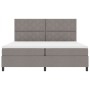 Cama Box Spring con Colchón Taupe 200x200 cm Tela | Foro24.es | Tu tienda online para hogar, jardín y más Foro24.es
