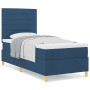 Cama con Base de Resortes con Colchón Azul Individual de Tela de , Camas y somieres - Ref: Foro24-3339510, Precio: 325,77 €, ...