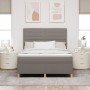 Cama con Sommier con Colchón Taupe 160x200 cm Tela | Foro24.es | Tu tienda online para hogar, jardín y más Foro24.es