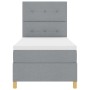 Cama Box Spring con Colchón Gris Claro 80x200 cm Tela de , Camas y somieres - Ref: Foro24-3339574, Precio: 313,44 €, Descuent...