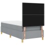 Cama Box Spring con Colchón Gris Claro 80x200 cm Tela de , Camas y somieres - Ref: Foro24-3339574, Precio: 313,44 €, Descuent...