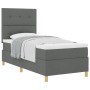 Cama con Base con Colchón Gris Oscuro 80x200 cm Tela de , Camas y somieres - Ref: Foro24-3339575, Precio: 325,13 €, Descuento: %
