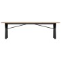 Mesa de centro marco Y madera maciza pino y acero 160x40x45 cm en Mesas de comedor | Comprar online en Foru.es