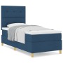 Cama con Box Spring y Colchón Azul 80x200 cm Tela de , Camas y somieres - Ref: Foro24-3339580, Precio: 324,74 €, Descuento: %