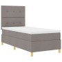 Cama con Base de Resortes y Colchón Taupe Individual de Tela de , Camas y somieres - Ref: Foro24-3339585, Precio: 342,13 €, D...