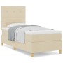 Cama con Box Spring y Colchón Crema Individual de , Camas y somieres - Ref: Foro24-3339586, Precio: 335,38 €, Descuento: %